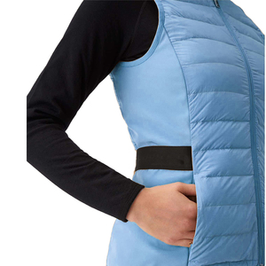 Winter Custom <b>Cropped</b> Sleeveless Lightweight Waterproof Canvas Eco-Friendly <b>Zip</b>-<b>Up</b> Reversible Breathable Quilted Padding Puffer - Product Image 5