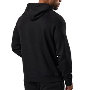 Sudadera con Capucha Negra para Hombre, Informal, de Forro Polar, Manga Larga, Deportiva, para Gimnasio, Ropa de Calle, Sudadera de Moda de Invierno - Product Image 2