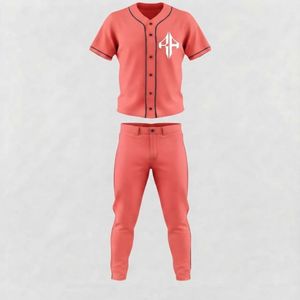 Nuevo Conjunto de Béisbol para Hombre de Alta Calidad, Material 100% Poliéster, Cuello en V, Impresión por Sublimación de RIVIAN ATLANTIC - Product Image 3