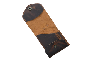 <span class=keywords><strong>Portafoglio</strong></span> Lungo Vintage in Vera Pelle con Chiusura <span class=keywords><strong>a</strong></span> Bottone, Fatto <span class=keywords><strong>a</strong></span> Mano, Fodera in Camoscio, Decorato con Bottoni - Product Image 6