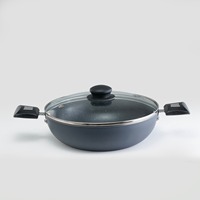 Olla para Biryani Antiadherente de 220 mm, Tamaño Mediano, Utensilios de Cocina de Aluminio al Mejor Precio al por Mayor
