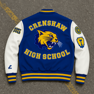 Chaqueta Universitaria Vintage con Logos Bordados para Hombre, Chaqueta de Cuero Varsity, Chaqueta Cortavientos de Piloto, Chaqueta Bomber, Chaqueta Letterman de Béisbol - Product Image 4