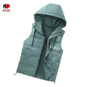 Ryan เสื้อขนเป็ดแบบมีซิปสำหรับผู้ชายเสื้อขนเป็ดมีฮู้ดติดโลโก้ออกแบบได้ตามต้องการ - Product Image 4