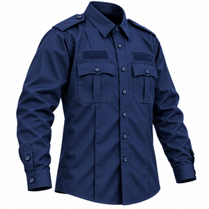 Camisa de Uniforme de Manga Larga para Guardia de Seguridad, Personalizada al por Mayor, con Bolsillo, Alta Calidad, para Todas las Temporadas, Servicio OEM - Product Image 3