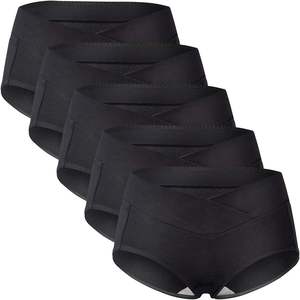 Women Maternity Underwear Pregnancy <b>Panties</b> Mid-Rise Cotton Knitted ODM Seamless Breathable Soft Stretch Belly <b>Support</b> Comfort - Product Image 3