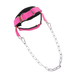 Arnés de Cuello de Nailon Rosa con Cadena de Metal Ajustable para Entrenamiento de Boxeo, Equipo de Protección - Product Image 6