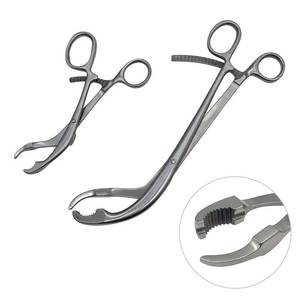 Pinces chirurgicales incurvées en acier inoxydable à mâchoires dentelées, pince hémostatique à verrouillage, ensemble d'instruments médicaux et chirurgicaux CE - Product Image 6