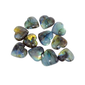 คริสตัลหัวใจลาบราดอไรต์ธรรมชาติ ชักราลูเม่ ขัดเงา สะท้อนแสงรุ้ง สำหรับบำบัดด้วยเรกิ ของขวัญแห่งความรัก ของตกแต่งบ้าน - Product Image 1