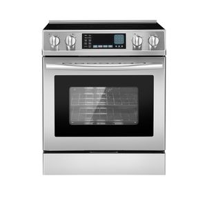 Compact 30 Electric <b>Range</b> Oven with 4.8 Cu. Ft. Capacity Stainless Steel Freestanding Kitchen Stove 5 Burners and Timer - Product Image 3