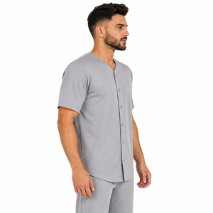 Maillot de baseball robuste en polyester léger à manches courtes, design écologique pour le jeu compétitif et l'usage sportif quotidien, OEM - Product Image 2