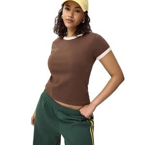 Camisetas Cortas Personalizadas con Logotipo 2025 para Mujer, Camisetas Cortas al por Mayor, Camisetas Cortas de Verano para Uso Diario Informal - Product Image 1