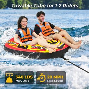 Tubo Gonfiabile Trainabile con Connettore Rapido e Drenaggio per Nautica - Product Image 4