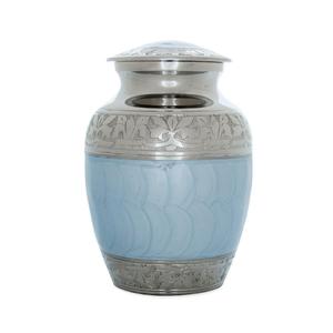 Urne funéraire dorée de style arabe pour adulte avec motifs personnalisables, urnes de luxe en émail blanc pour fournitures funéraires d'animaux de compagnie - Product Image 4