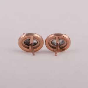 Boucles d'oreilles en diamants de qualité supérieure pour femmes, plaquées or, en argent sterling 925, fournisseur de bijoux disponible à la vente - Product Image 6