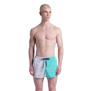 กางเกงว่ายน้ำสองสีแบบทูโทนสำหรับผู้ชายกางเกงขาสั้นสไตล์ไฮสตรีทแบบปรับแต่งได้มีให้เลือกหลายสีดีไซน์เป็นบล็อกสี - Product Image 1