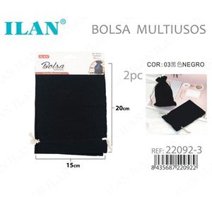 Ilan Bolsa Multiusos 15x20 Cm Negra Paquete de 2 - Product Image 1