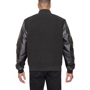 Veste universitaire personnalisée pour homme, veste bomber de baseball en laine et cuir pour homme - Product Image 4