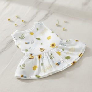 Vestido de Algodón de Primera Calidad para Bebé Niña, Hecho con Tela Suave y Transpirable para Uso Diario, Fiestas de Cumpleaños y Ocasiones Especiales - Product Image 4