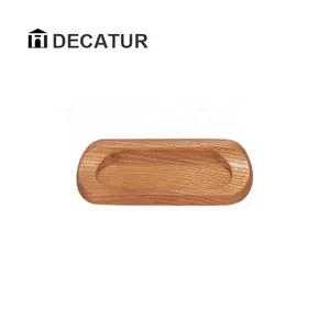 Furniture Oval Handle Recess Drawer Wooden Pull