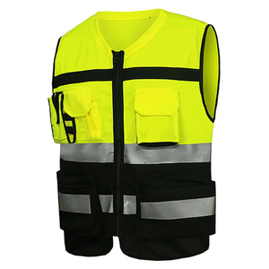 Gilet de sécurité professionnel pour homme, automne, haute qualité, imperméable, réversible, 100 % polyester, vêtement de travail extérieur pour la construction - Product Image 6
