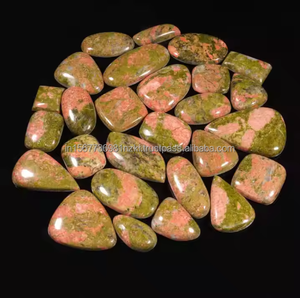 100% cabujón de Unakita Natural mezcla de tamaños y formas piedras preciosas sueltas cabujón de Unakita precio al por mayor lote joyería hecha a mano - Product Image 4