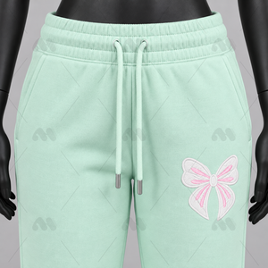 Conjunto de Sudadera y Pantalones Casuales de Invierno para Mujer, Color Verde Menta, con Capucha, Cierre Frontal con Cremallera, Manga Larga, Corte Holgado - Product Image 6