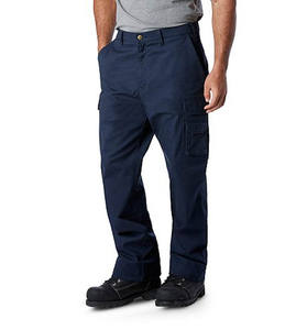Pantalon cargo décontracté pour homme de haute qualité, couleur unie, sergé de coton, multi-poches, écologique, séchage rapide, tissu en toile, coupe ample - Product Image 5