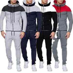 Nouveaux survêtements pour hommes, en polyester, vêtements de sport unisexes pour adultes, ensembles de jogging, survêtements à capuche pour hommes - Product Image 2