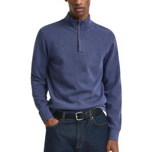 Sweat-shirts à demi-zip pour hommes, qualité supérieure, tissu doux et résistant, grammage élevé, manches longues, pour usage extérieur, service OEM. - Product Image 4