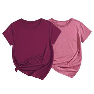 Fabricante Directo de Camisetas Blancas de Poliéster y Algodón para Mujer, Superficie Lisa, Impresión Personalizada, Fabricante de Marca Privada - Product Image 3