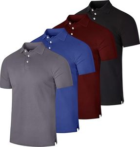 Camisa de Manga Corta para Hombre, Poliéster Piqué, Tejido Transpirable, Anti-Pilling, Corte Regular, Deportivo, Logotipo Personalizado, Color Sólido, Botones - Product Image 6