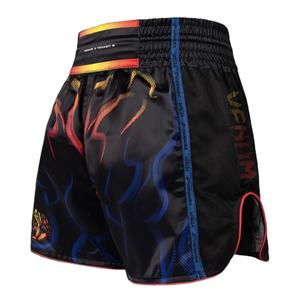Short de Muay Thai pour adultes en tissu polyester et élasthanne confortable, taille élastique à l'avant, léger, séchage rapide, respirant - Product Image 5