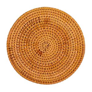 Tendance du moment : Napperons et sous-plats en jacinthe d'eau tressée, faits main, durables, naturels, pour la décoration intérieure et la mise en table de mariage - Product Image 1