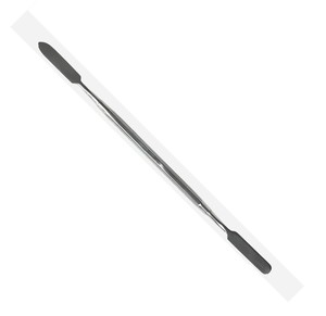 Espátula Doble Puntiaguda y Redonda de Acero Inoxidable de 18.5cm, Autoclavable, para Manicura y Pedicura, Uso Estético, con Logotipo, Empaque Ecológico - Product Image 6