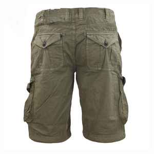 Shorts cargo en denim de coton pour hommes, fermeture éclair, décontractés, été, grande taille, coupe confortable, durables, respirants - Product Image 3