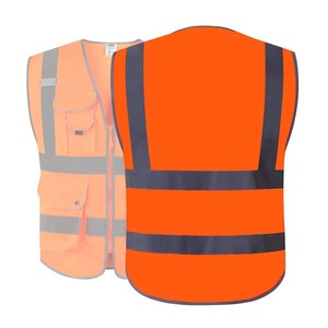 Gilet de sécurité haute visibilité 2026 Elite, imperméable, respirant, léger, 100 % coton, fabriqué au Pakistan, logo personnalisé pour hommes - Product Image 2