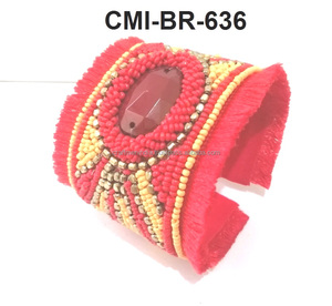 Pulseras ajustables hechas a mano de moda para mujer con cuentas de semillas Diseño de borla clásico Accesorio de aniversario colorido popular - Product Image 4