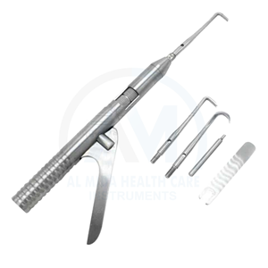 Pistola removedora de coronas dentales, removedor manual de doble punta, herramienta dental de acero inoxidable, instrumentos dentales reutilizables - Product Image 3
