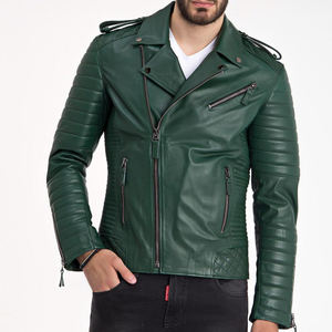 Chaquetas Clásicas de Cuero Genuino para Hombre, Chaquetas de Invierno, Ropa Exterior de Cuero Informal y Cómoda, Cuero Suave de Primera Calidad - Product Image 6