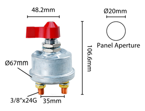 Produits de charge très demandés : Interrupteur de déconnexion de batterie haute capacité pour coupure d'alimentation de batterie de camping-car - Product Image 5
