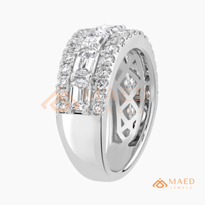 925 Sterling <b>Silver</b> Moissanite <b>Eternity</b> Band <b>Ring</b> Iced Out Wedding Anniversary Stackable Luxury Jewelry USA Trending Gift Womens - Product Image 6
