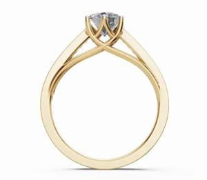 Anillo de Diamante Cultivado en Laboratorio, Redondo, 0.416 Quilates, 23 Piedras, Joyería de Oro Sólido en Oro Amarillo, Rosa y Blanco de 9KT, 14KT y 18KT para Mujer - Product Image 4