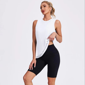 Camiseta sin Mangas Personalizada con Logotipo para Mujer, Suave, Cómoda, Ligera, Elástica, para Gimnasio, Entrenamiento, Yoga, Ropa al por Mayor, Fabricante - Product Image 1