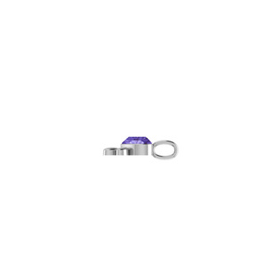 Pendentif Cœur Classique en Laiton Plaqué Premium et Argent Sterling 925 avec Zircon pour Femme, Monture Sertie, Chaîne Câble, Lot de 3 - Product Image 3