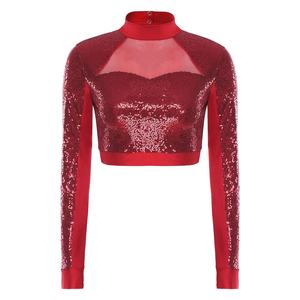 เสื้อครอปสำหรับเต้นแจ๊สสำหรับผู้หญิงชุดเต้นสำหรับการแสดงชั้นเรียนเครื่องแต่งกายเต้นรำละตินเสื้อผ้าบอลรูม - Product Image 2