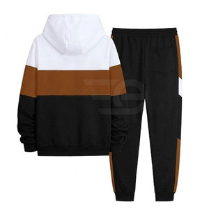 Survêtements à capuche pour hommes, style urbain, ensemble deux pièces, haut à capuche assorti au bas, pour la course à pied, la remise en forme, usage quotidien - Product Image 2