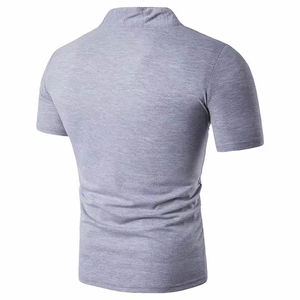 เสื้อถักสีดำสำหรับผู้ชาย ผ้าฝ้าย 100% ระบายอากาศได้ดี กันน้ำ ไร้รอยต่อ ป้องกันรอยยับ มีกระเป๋าโลโก้ด้านหน้า ทรง 6 แผง สวมใส่สบาย แบบลำลอง - Product Image 6