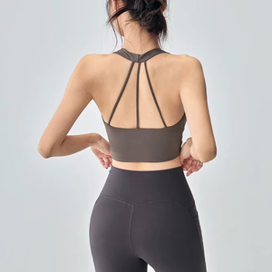 Women <b>Cross</b> Back Yoga Sports Bra Breathable Shock Proof Gym Workout Fitness Push up <b>Top</b> Yoga Running body comfortable like yoga - Product Image 3