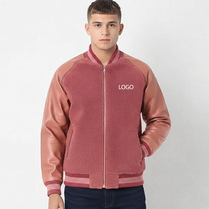 Hot Sales <b>Men</b>’s Varsity <b>Jacket</b> with Snap Button Closure Classic Two Tone Design Soft Comfortable Fabric Casual Streetwear <b>Jacket</b> - Product Image 1