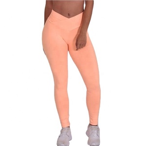Nouveauté : Leggings de yoga sans couture pour femmes, pour l'entraînement, taille haute, couleur unie, leggings de yoga pour femmes - Product Image 4